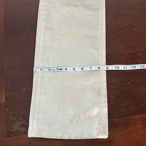 Zara Straight Leg, Cotton, Silver Jeans | 2 - Picture 14 of 16